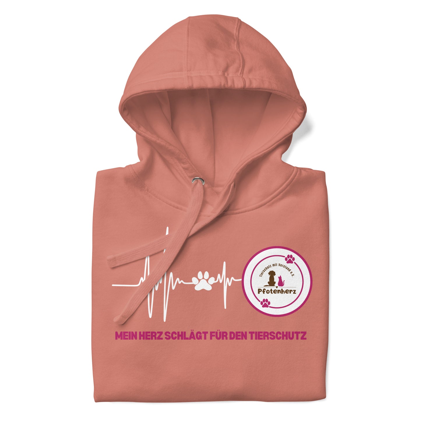 Pfotenherz Mein Herz schlägt Tierschutz Hoodie