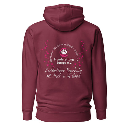 Herz&Verstand Hunderettung Europa e.V. // Unisex-Hoodie
