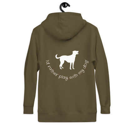 DOGMOM I'd rather play with my dog Hoodie
