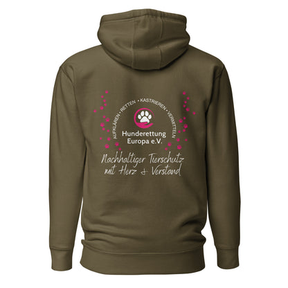 Herz&Verstand Hunderettung Europa e.V. // Unisex-Hoodie