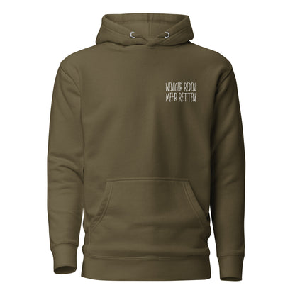 Weniger Reden // Unisex-Hoodie