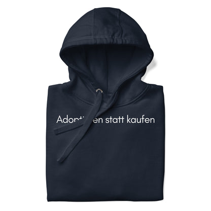 Adoptieren statt kaufen Kapuzenpullover