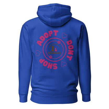 ADOPT DONT SHOP Pfotenherz Hoodie